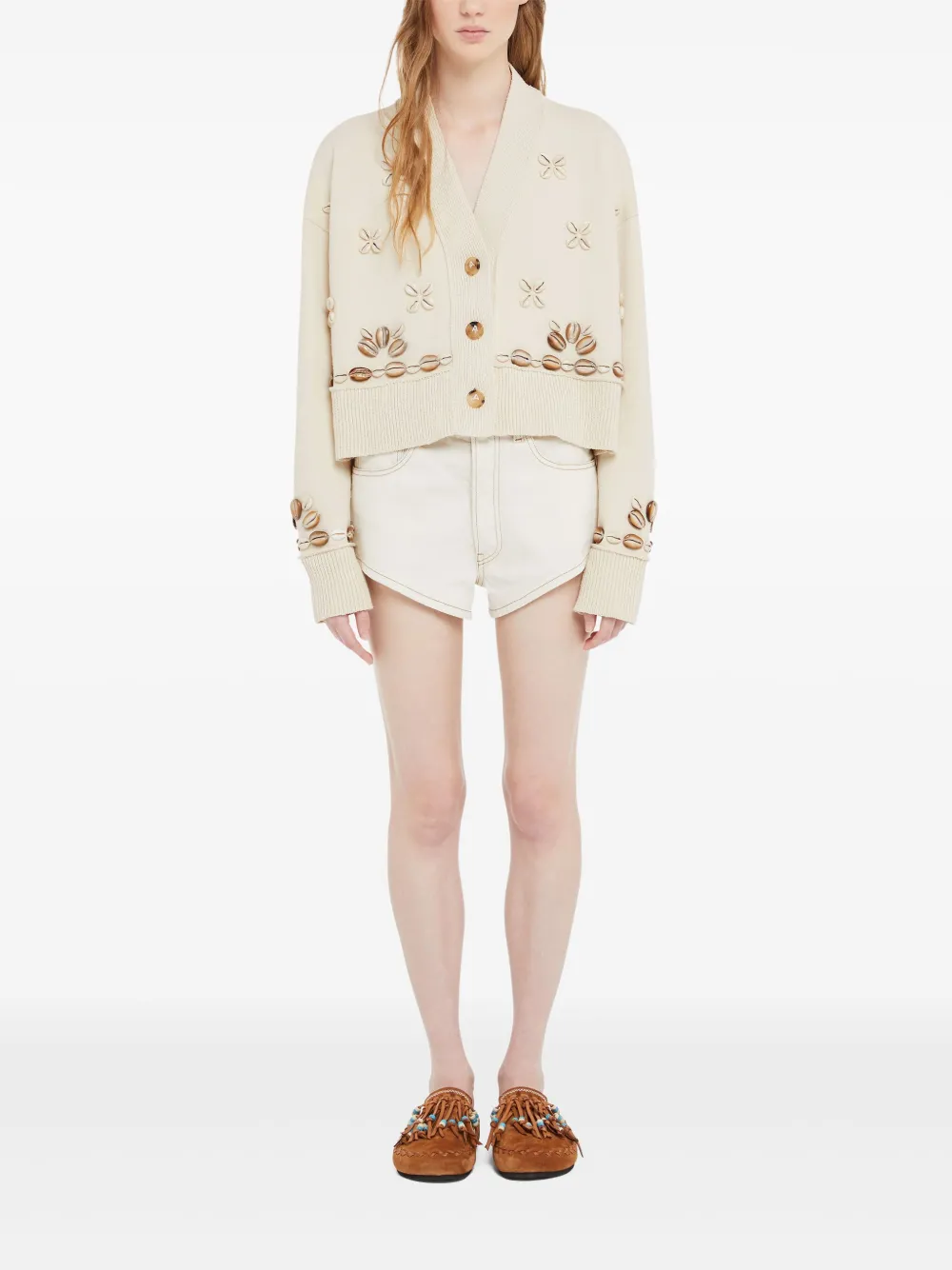 Alanui Ocean Dream vest Beige