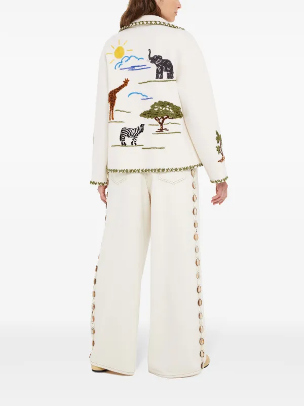 ジャケット ALANUI Woman Jacket Yellow Cream LWYD004R24DEN001 0360 Women's Zip Up Gold Jacket – Lala Love Moda