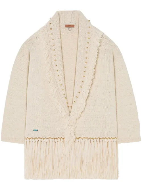 Alanui cardigan Jasmine - Blanc - Alanui - Modalova