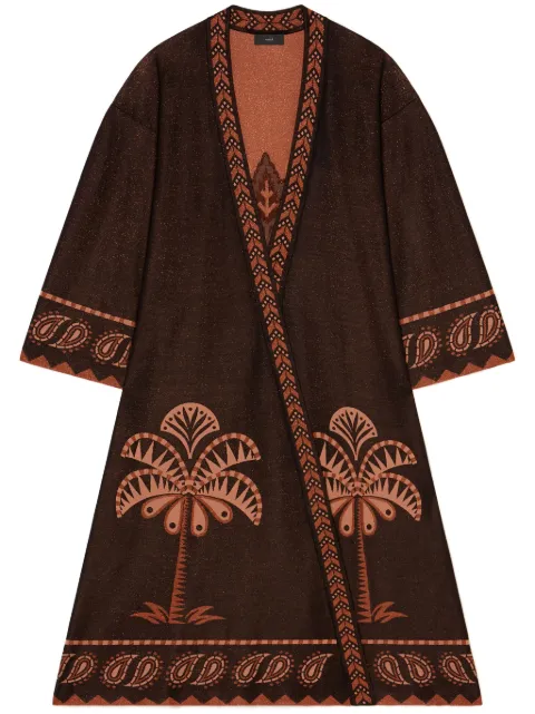 Alanui vestido estilo bata Wild Wonder