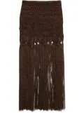 Alanui Ray Of Light skirt - Brown