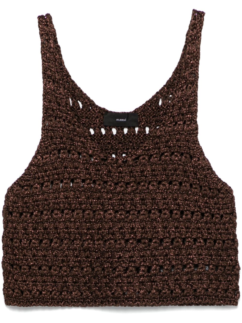 Alanui Top met print Bruin