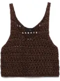 Alanui Ray Of Light top - Brown