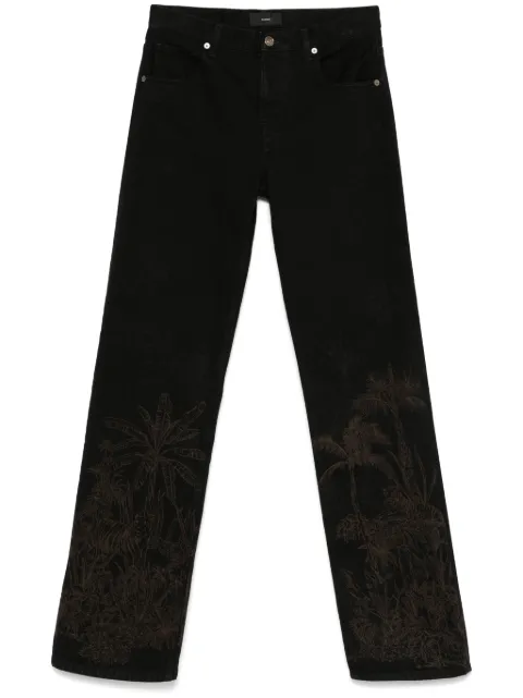 Alanui jeans Jungle Toile de Jouy