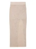 Alanui knitted beach skirt - Neutrals