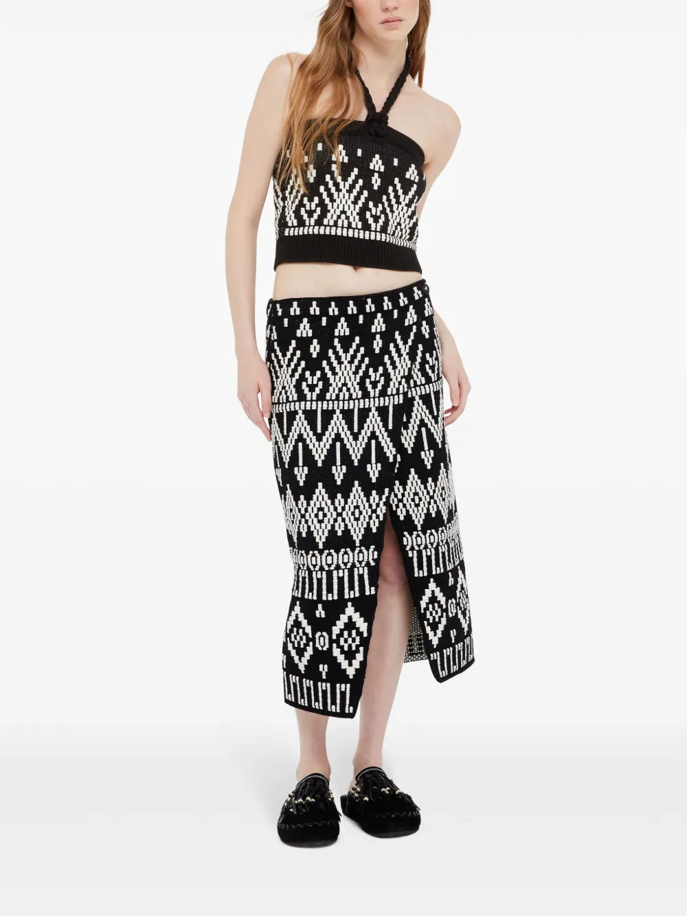 Alanui Jungle Beat top Zwart