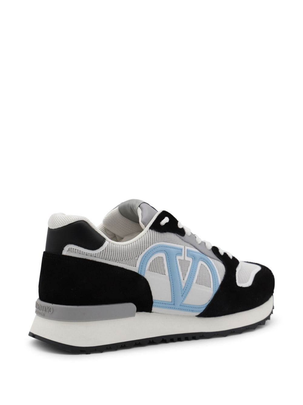 Shop Valentino Vlogo Sneakers In Grey