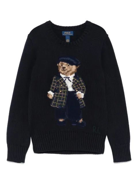 POLO RALPH LAUREN KIDS Polo Bear-embroidered sweater