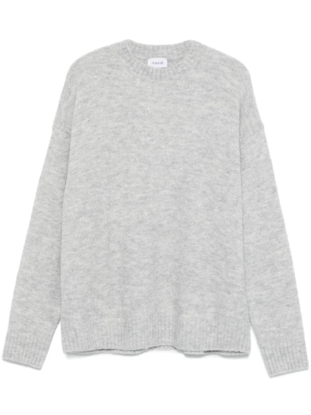 AMISH crew bouclé sweater - Grey