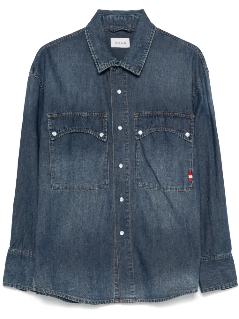 AMISH Klassisches Jeanshemd