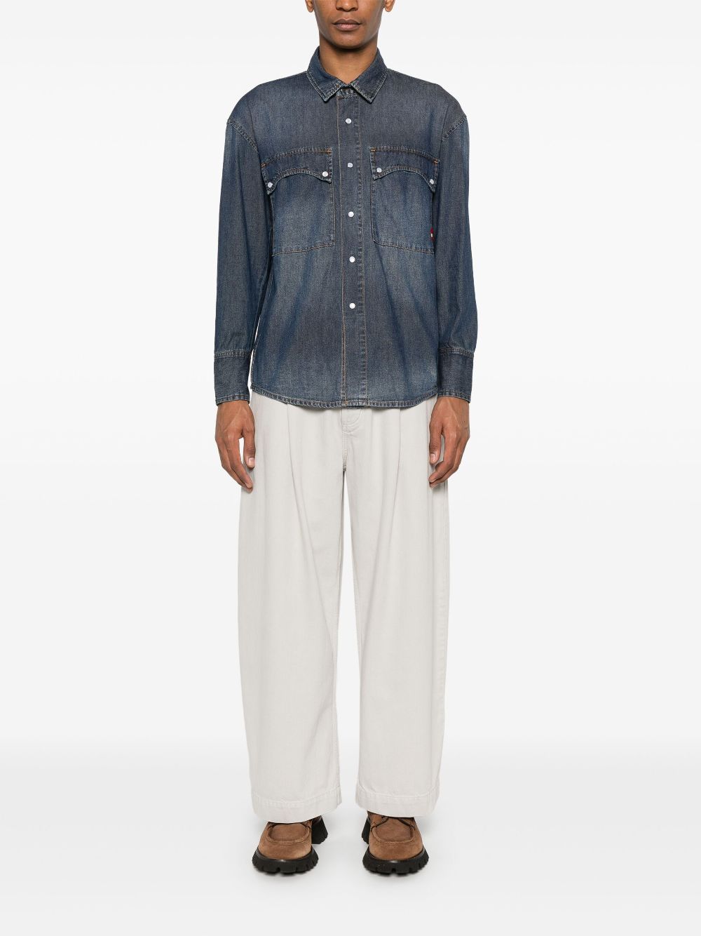 AMISH Denim overhemd - Blauw