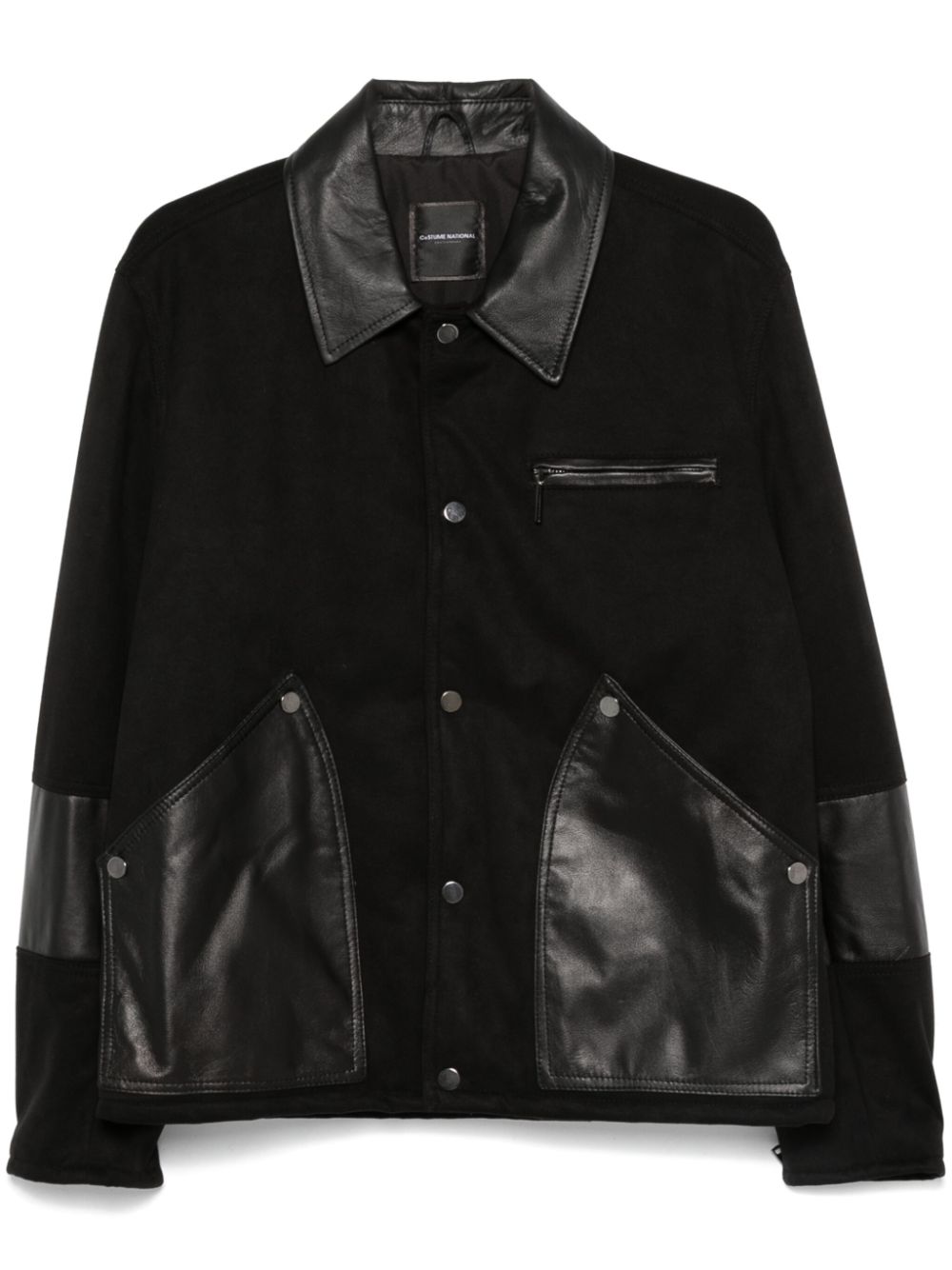 panelled bomber jacket