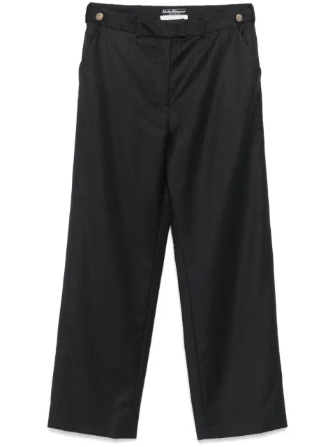 Ferragamo Pre-Owned pantalones con rayas diplomáticas estampadas 1990