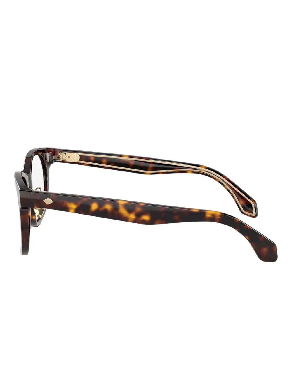 Giorgio Armani Bril met schildpadschild-effect Bruin