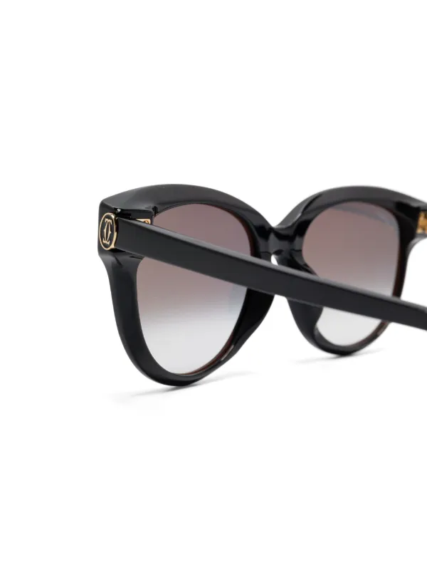 Cartier キャットアイサングラス Cartier Eyewear cat-eye Sunglasses | Black | FARFETCH