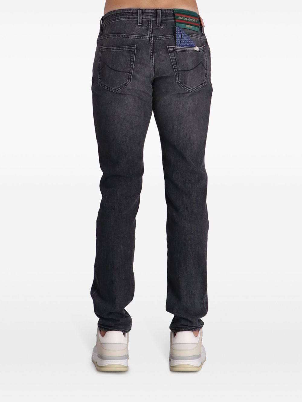 Shop Jacob Cohen Bard Slim-fit Jeans In 灰色