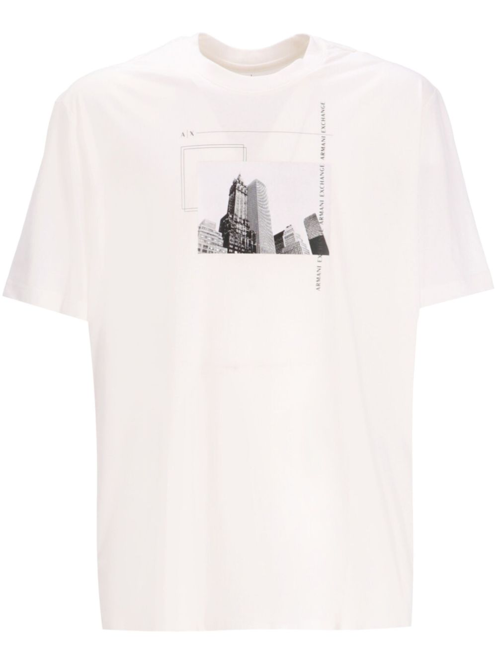 Armani Exchange graphic print t-shirt - White