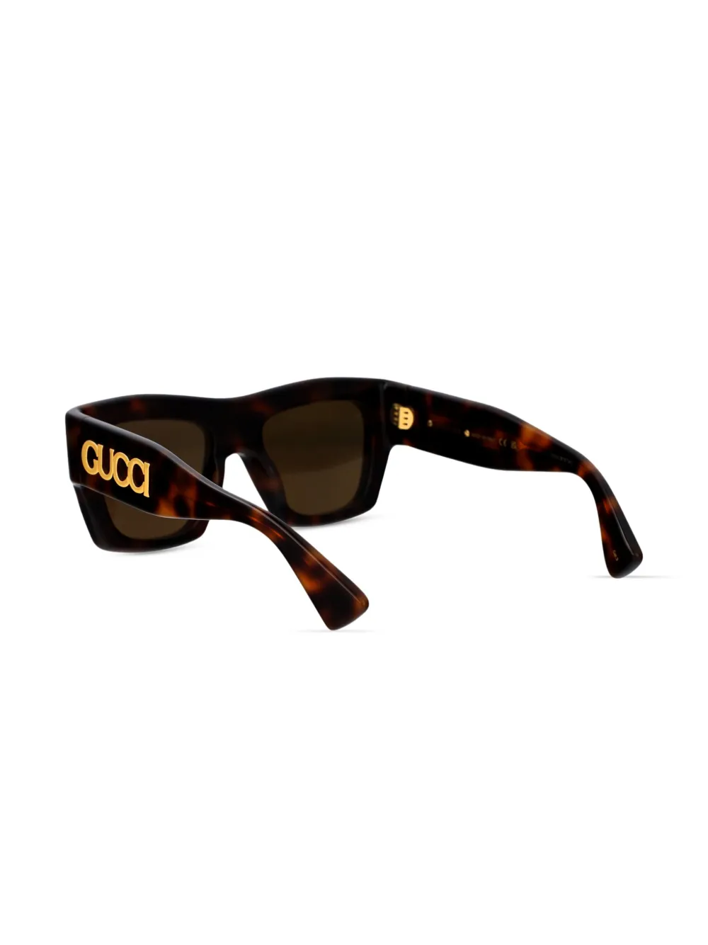 Gucci Eyewear Zonnebril met logo Bruin