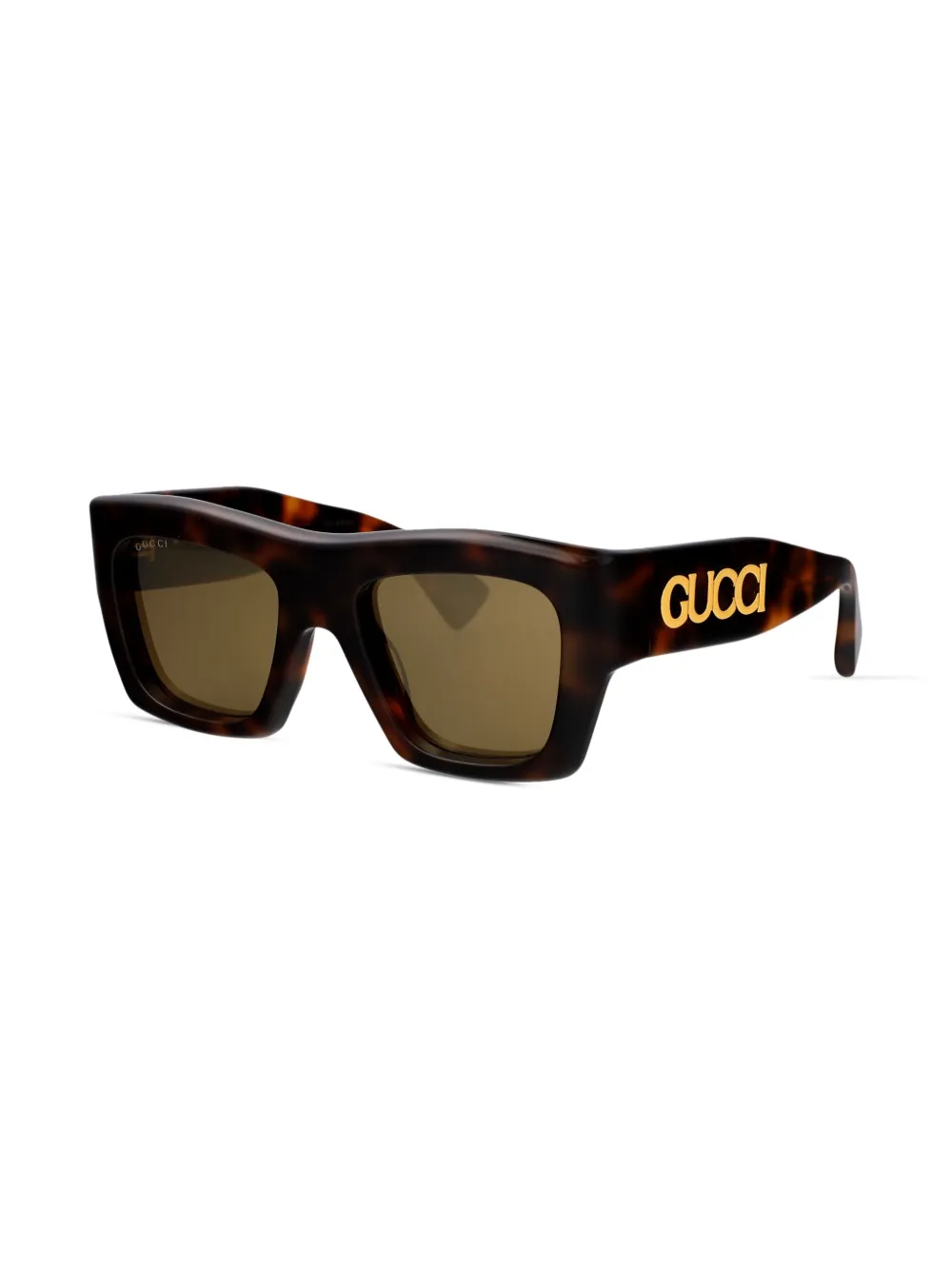 Gucci Eyewear Zonnebril met logo - Bruin