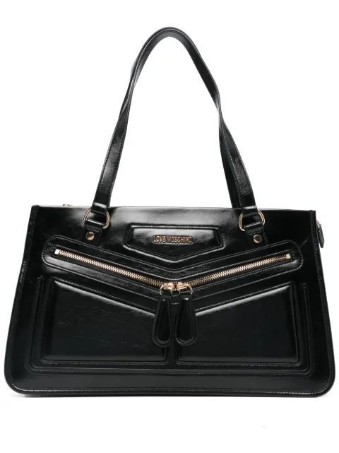 Love Moschino logo-lettering tote bag JC4353PP0LK100A - 0