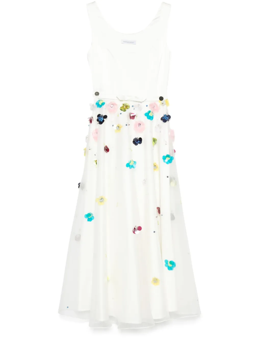 Viktor & Rolf Embroidered A-line Maxi Dress