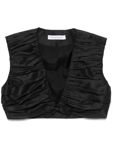 Viktor & Rolf top corto con plisada