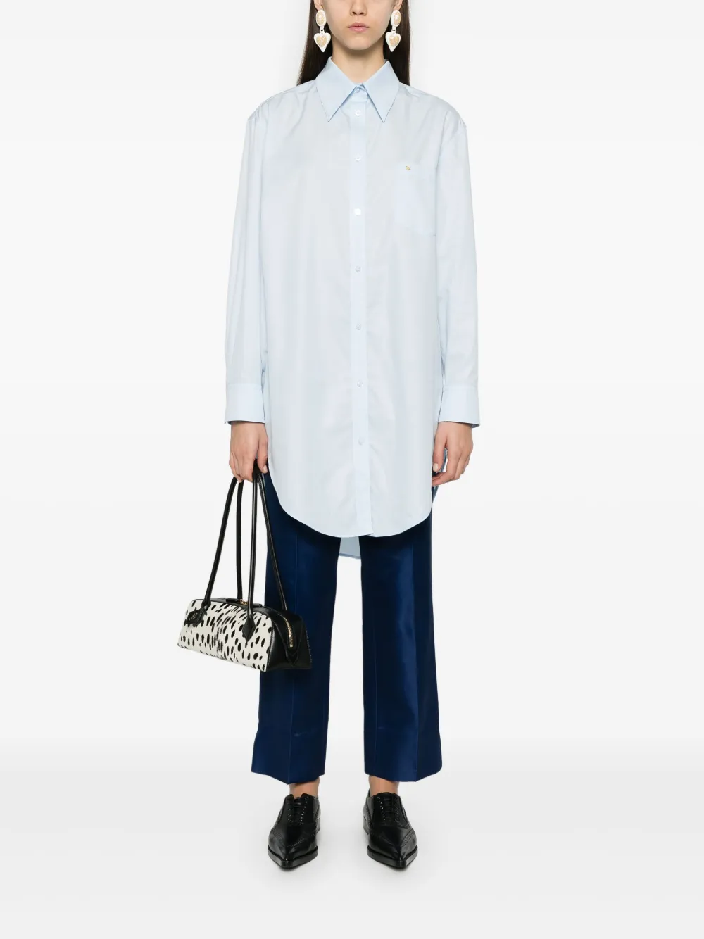 Viktor & Rolf Popeline blouse - Blauw