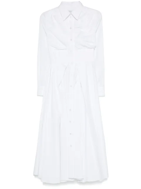 Viktor & Rolf vestido camisero midi con diseño plisado