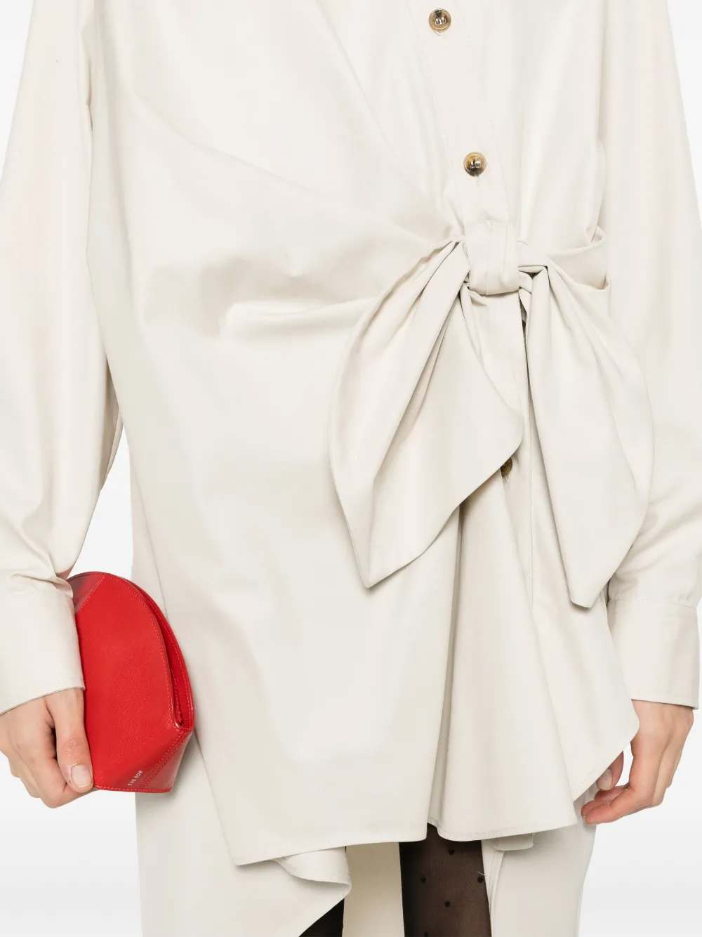 Viktor & Rolf Geknoopte blousejurk Beige