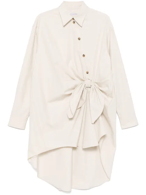 Viktor & Rolf vestido camisero corto con nudo