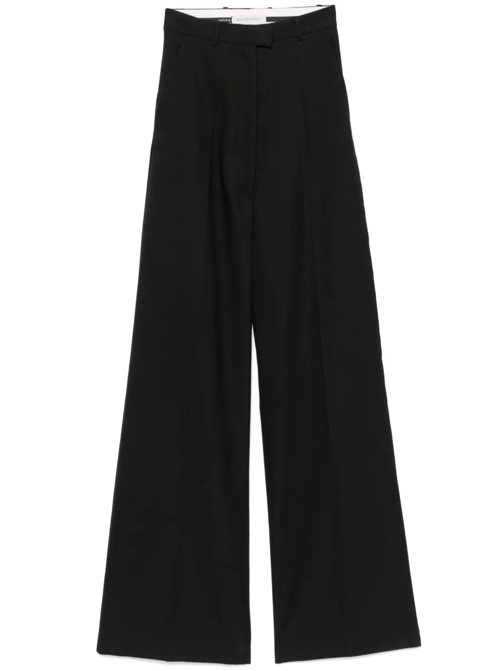 high-waisted trousers