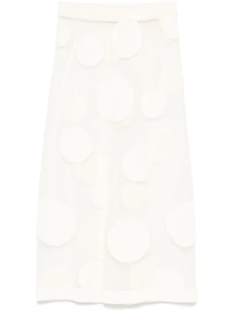 Viktor & Rolf falda midi con estampado de lunares