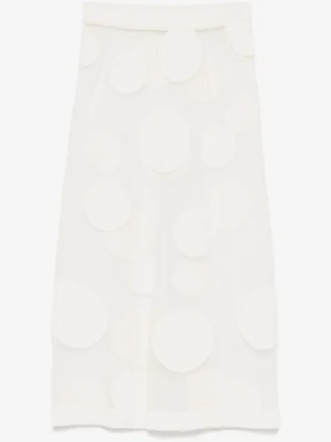 Viktor & Rolf falda midi con estampado de lunares