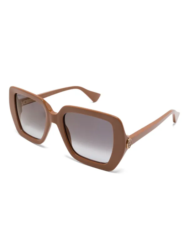Cartier Eyewear CT0507S Sunglasses | Brown | FARFETCH