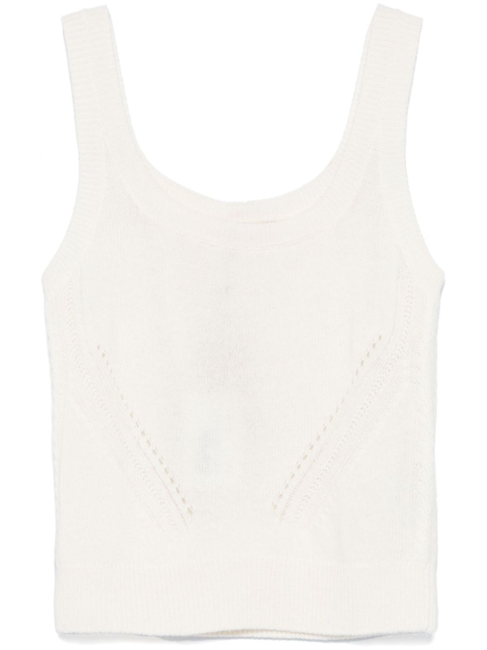 Ermanno Scervino knitted tank top - White