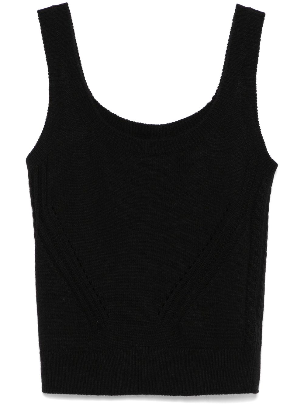 Ermanno Scervino knitted tank top - Black