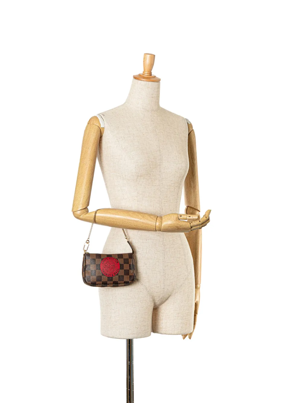 Cheap Louis Vuitton Pre-Owned 2009 Damier Ebene Trunks and Bags Mini Pochette Accessoires handbag WOMEN