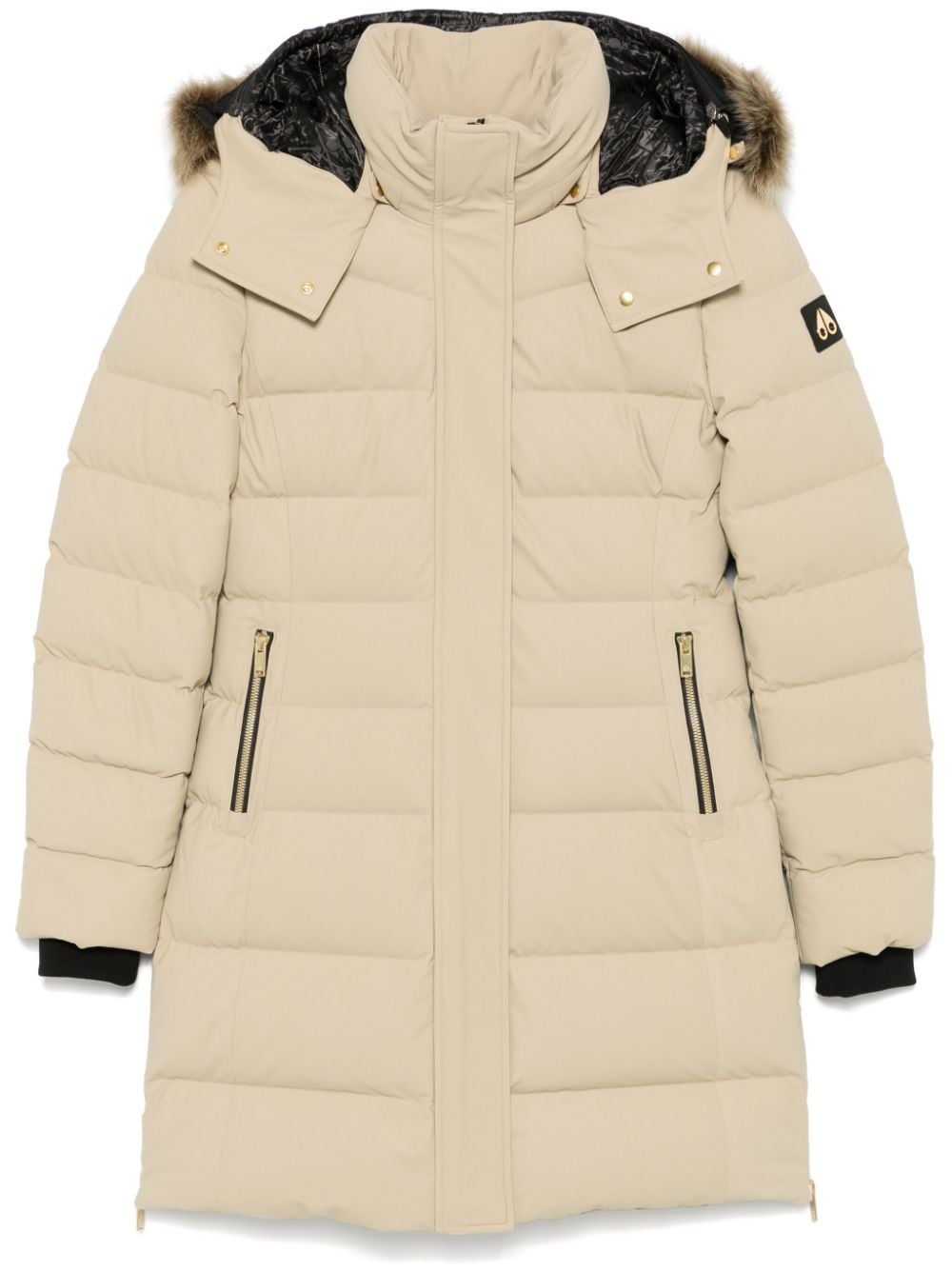 Moose Knuckles faux fur-trim coat - Neutrals