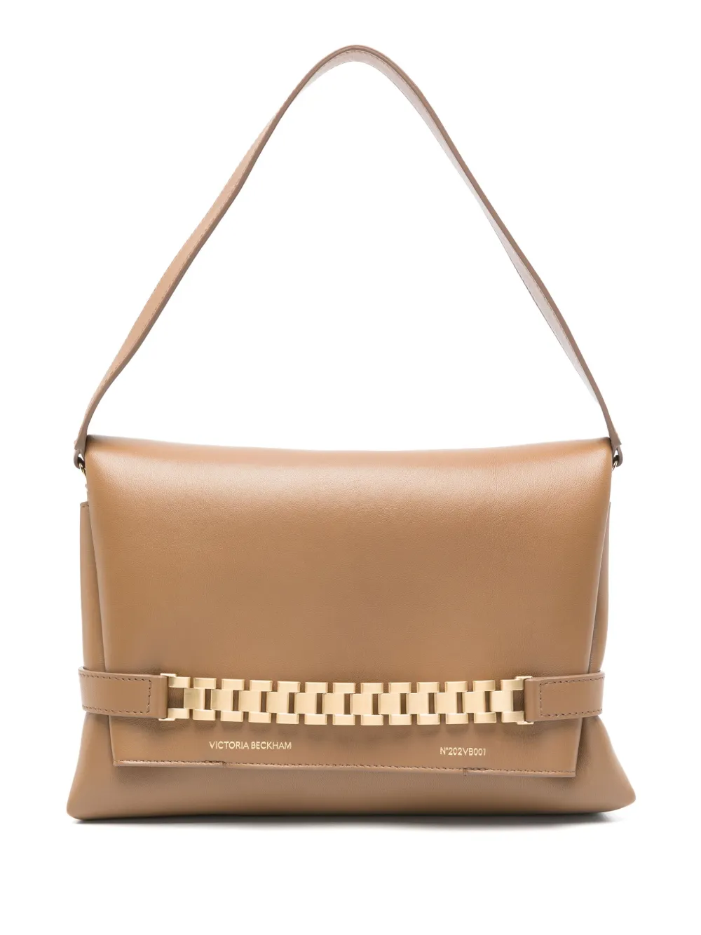 Victoria Beckham Shopper met kettingdetail Bruin