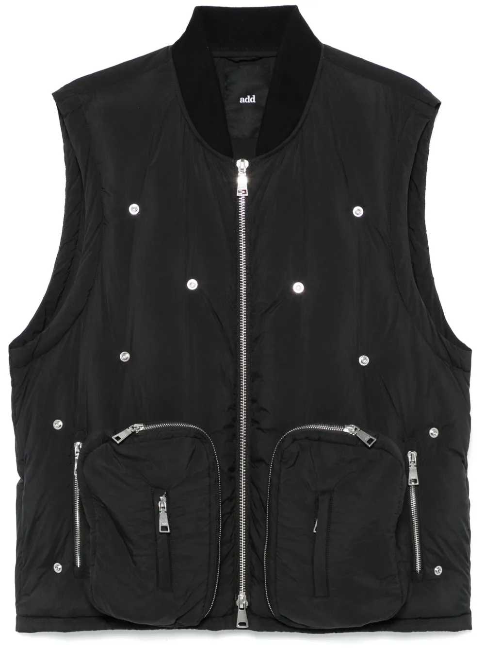 stud-embellished gilet