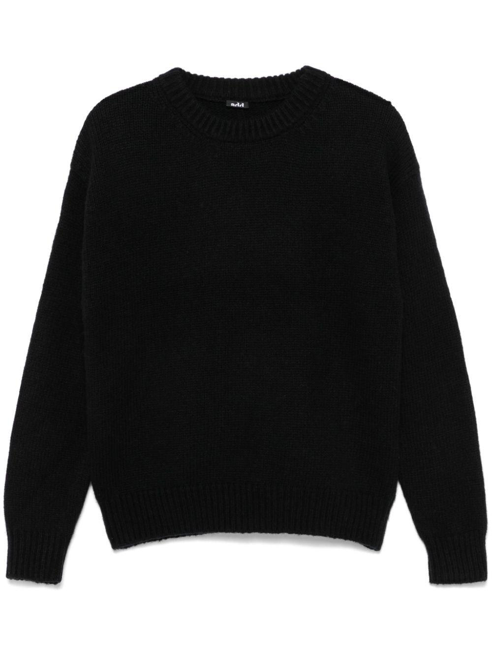 Add crew-neck sweater - Black