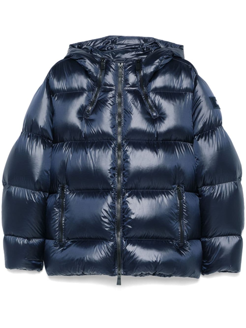 Shop Add Hooded Puffer Jacket In Blau