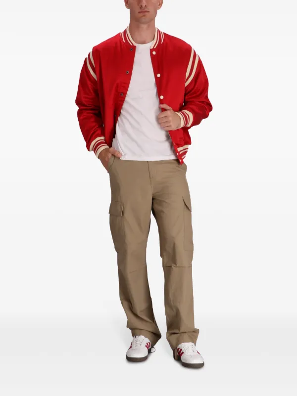 Polo Ralph Lauren Varsity Bomber Jacket | Red | FARFETCH