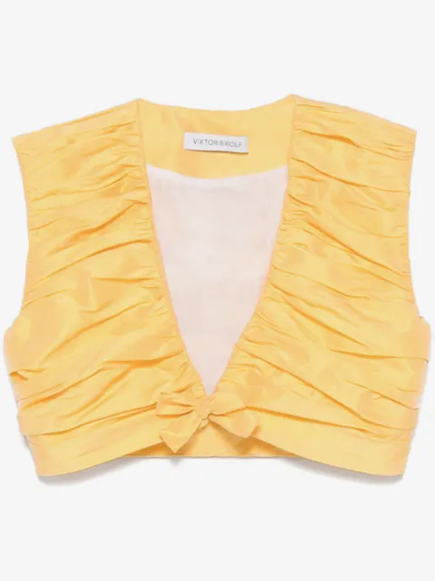 Viktor & Rolf top corto con plisada