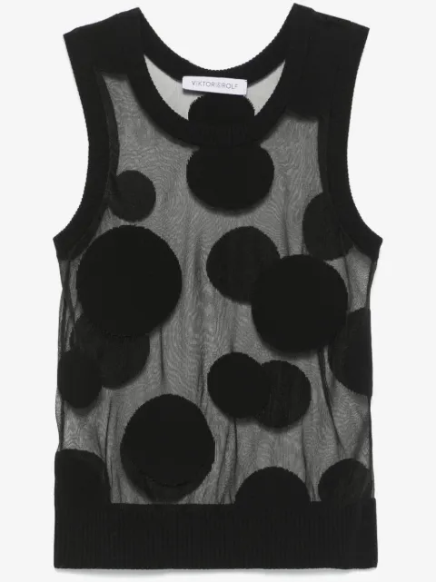 Viktor & Rolf camiseta con estampado de lunares