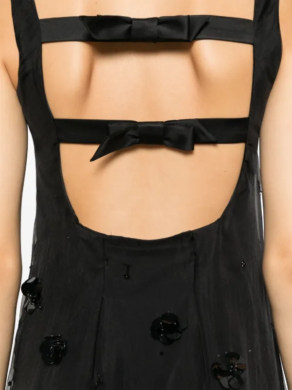 VIKTOR&ROLF ブラックドレス Viktor & Rolf エンブロイダリー ミニドレス | ブラック | FARFETCH JP