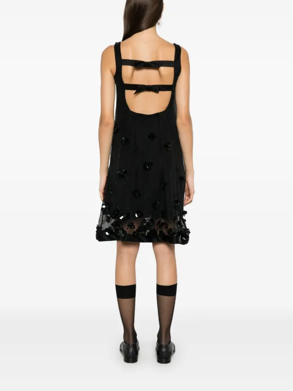 Viktor & Rolf エンブロイダリー ミニドレス | ブラック