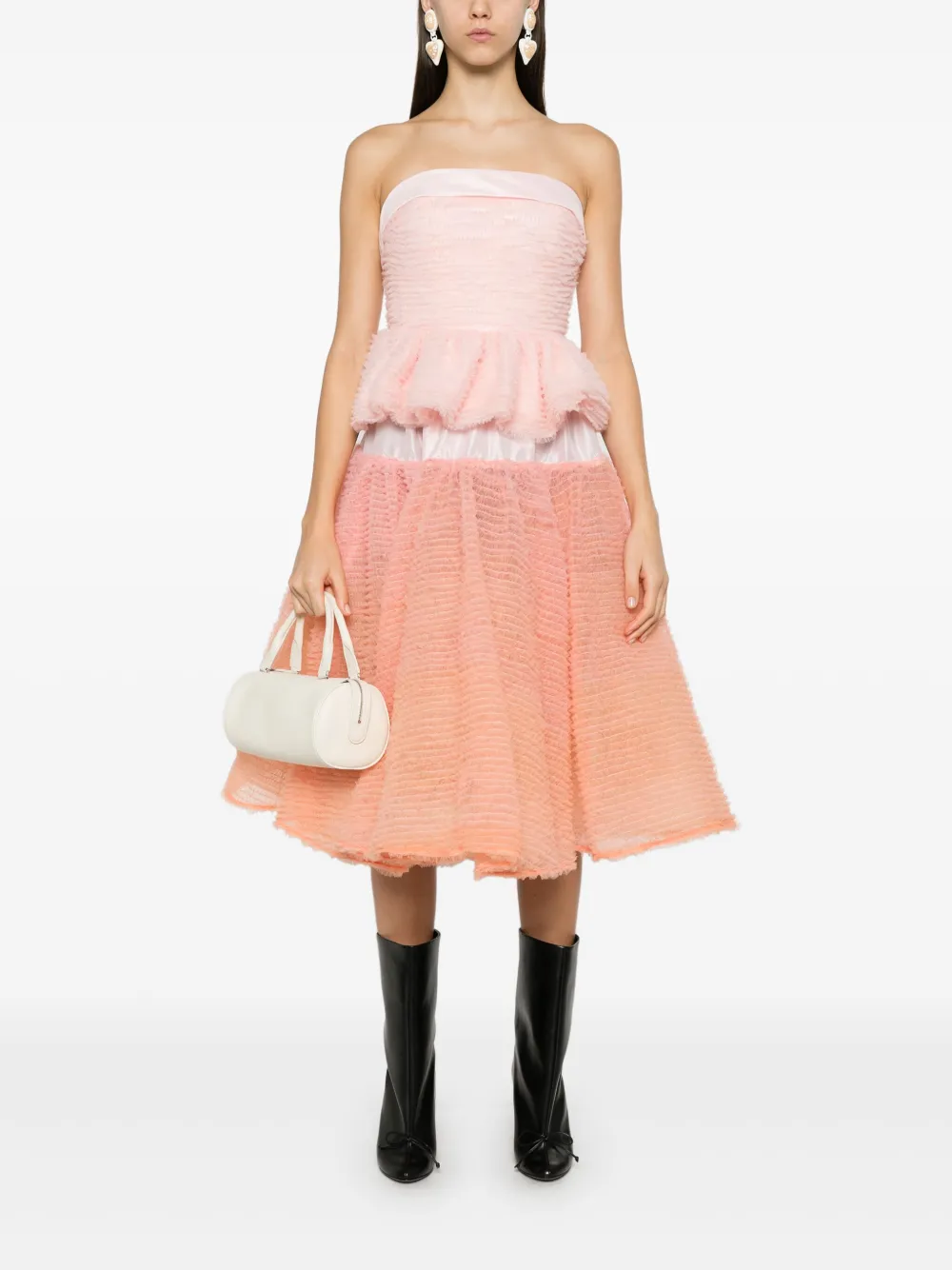 Viktor & Rolf Midi-rok met ruches - Roze