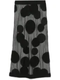 Viktor & Rolf polka-dot midi skirt - Black