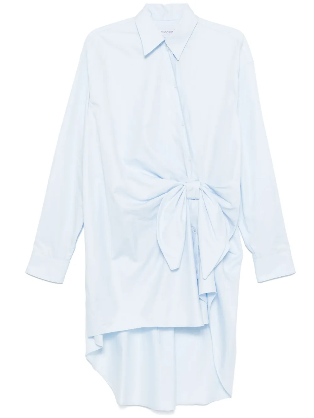 Viktor & Rolf Geknoopte blousejurk Blauw